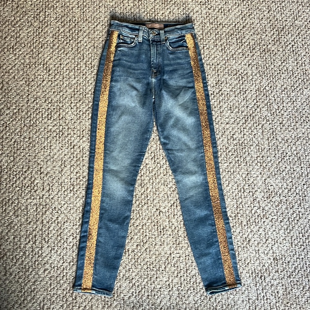 7 For All Mankind// Luxe Vintage• the high waisted ankle• size 24 - Picture 3 of 15